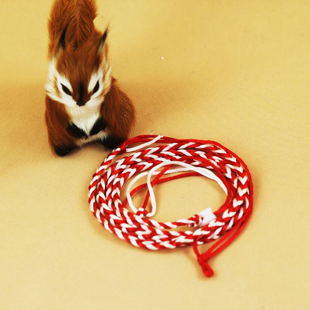 

Регулируемый поводок для клетки питомца 1,4 м Поводок для прогулок Удобный ошейник-поводок для кролика Крыса Мышь Хомяк красный