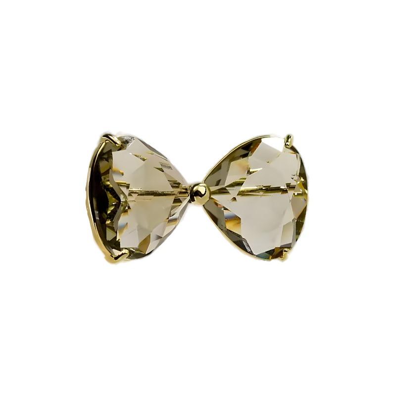 Nádherná Brož s Křišťálovou Mašlí proti Oslnění, Vysoce Kvalitní Módní a Jednoduchý Špendlík na Výstřih pro Ženy