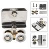 Sliding Door Copper Fourwheel Hanging Pulley Roller with Nylon Bearings for Shower Room Glass and Cabinet Doors