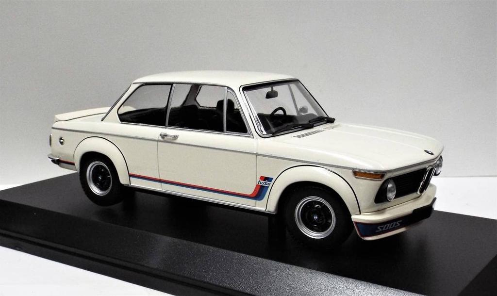 PMA1/18 BMW 2002 Turbo 1973 White (Product No. 155 026200) Die-cast Miniature Car