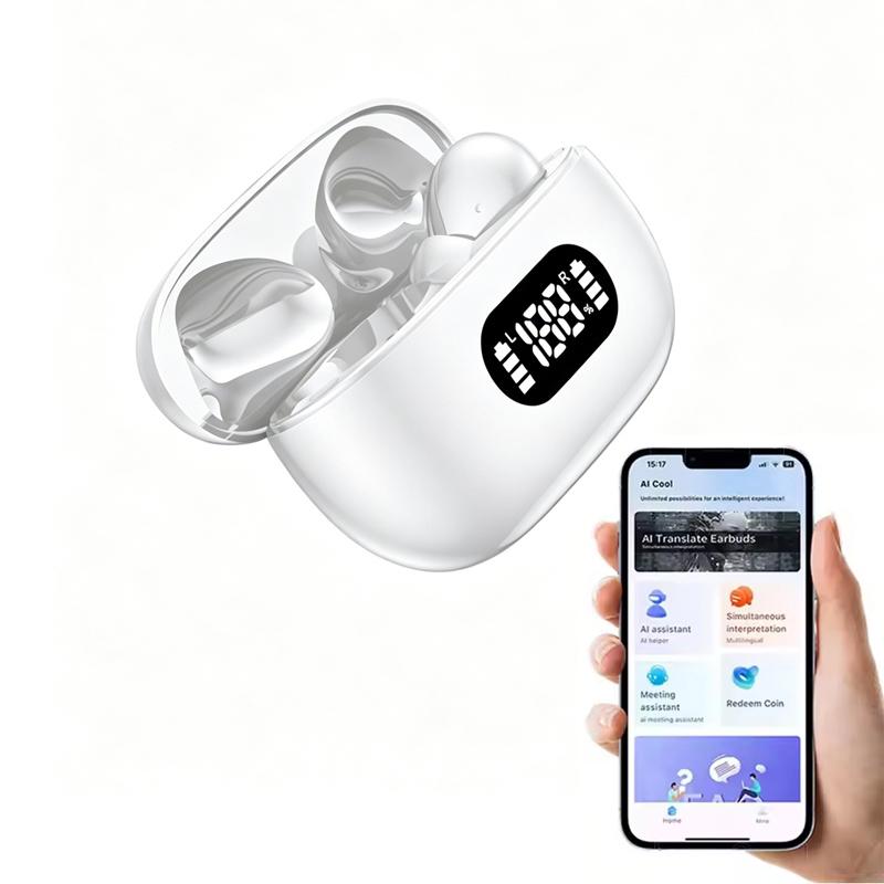 TWS AI Language Translator Wireless Earphone for iPhone Android with 144 Online Languages Real Time Earbuds Trending Products