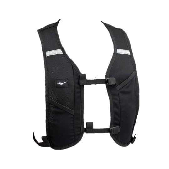 Mizuno J3GDC021 Mesh Backpack, Lightweight, for Sports, Running, Smartphones, Reflective, Unisex, Black x Light Gray, L26 x H38