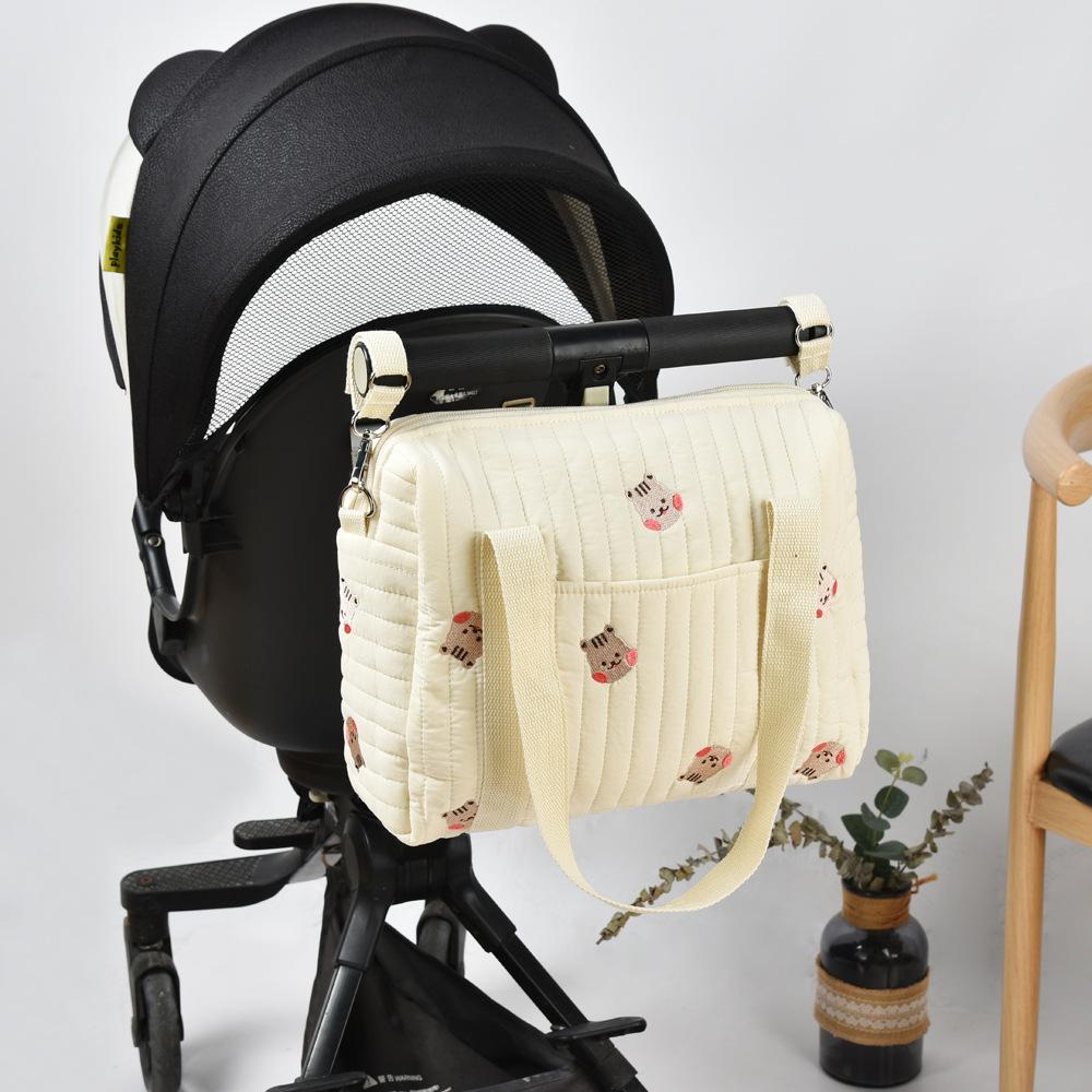 Korean Style Baby Diaper Bag Large Capacity Mommy Bag Portable Baby Stroller Bag Baby Items Organizer Maternity Shoulder Bag