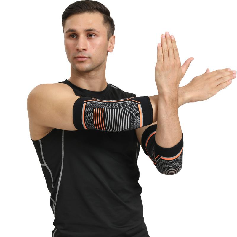 

Sports Elbow Pads Basketball Outdoor Riding Skipping Rope Running Fitness Men and Women Non-slip Breathable Pressure Comfort Protection Elbows L