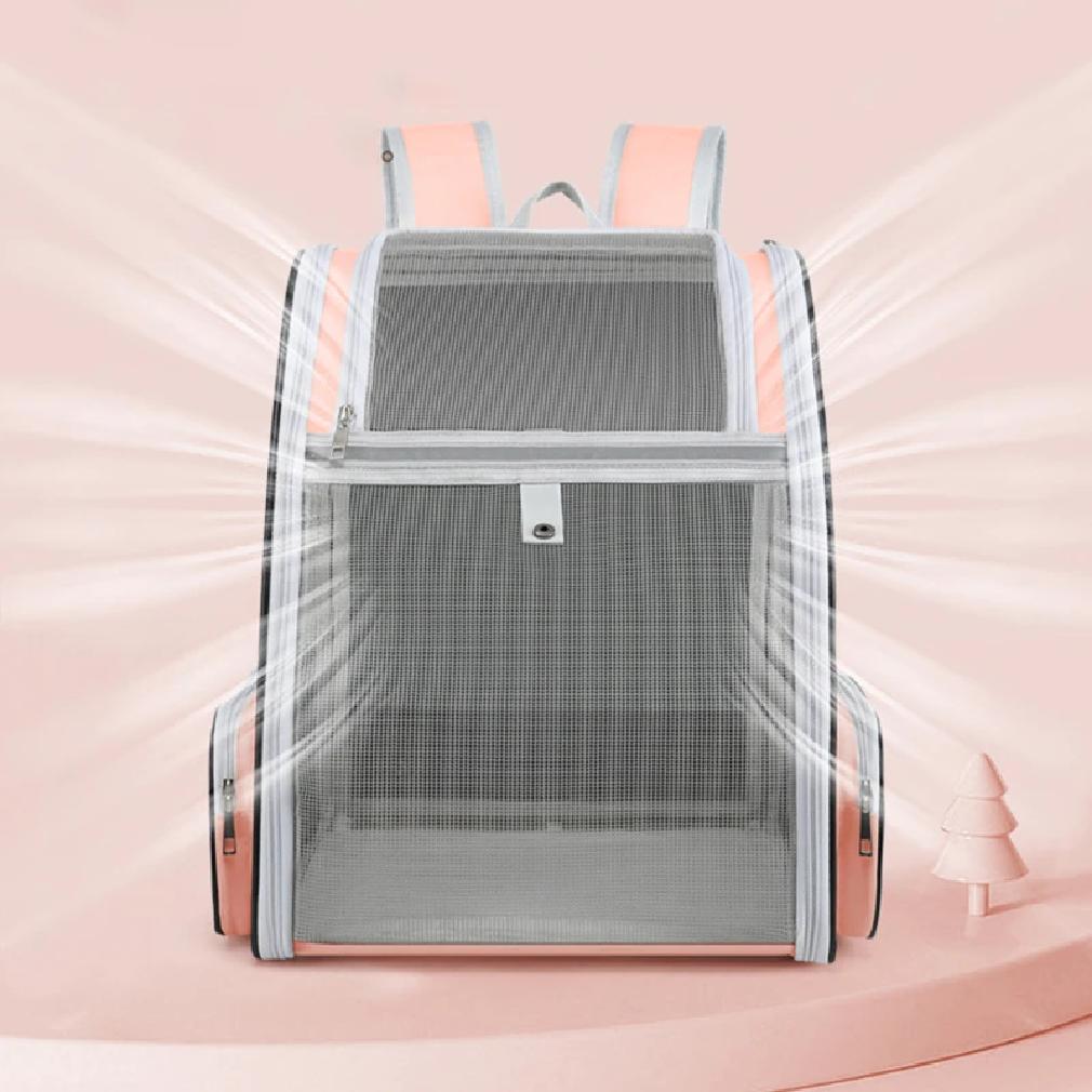 Bolsa Transportín para Gatos Mochila de Viaje para Exteriores para Gatos Perros Pequeños Bolsa Transportadora para Gatos Transpirable Adecuada para Gatos de Hasta 6 kg
