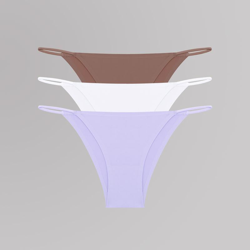 

Женское сексуальное нижнее белье, дышащее женское Т-образное интимное эластичное белье, бесшовное нижнее белье с низкой талией, женские трусики-бикини XL&3pcs