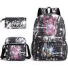 Three-piece Backpack Versatile High School Travel Bag