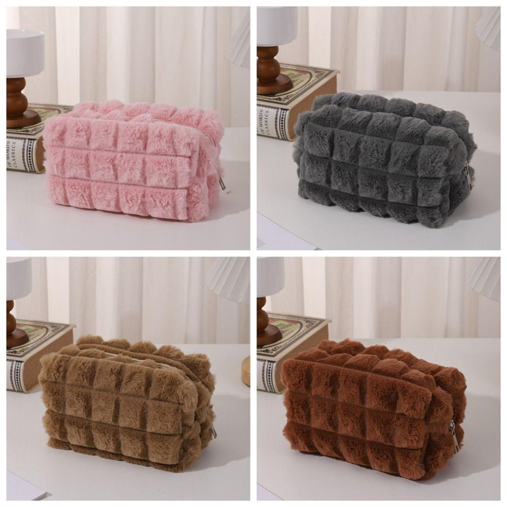 Merad Style Pencil Case Plush Pen Storage Bag Cute Pencil Box Student