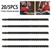 20/5PCS T744d Jig Saw Blades T-Shank Hcs Assorted Jig Saw Blades for Fast Cutting Wood Plastic Particle Board Fiberboard
