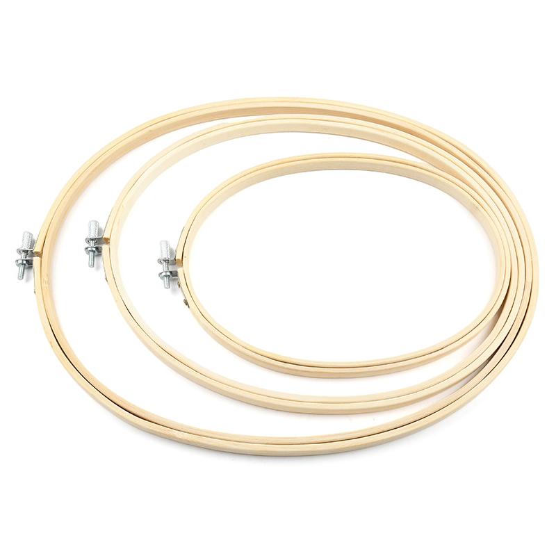 Cadru din bambus Inel cerc de broderie Diy Broderie Pictură Kit punct de cruce Cadru rotund din bambus Instrumente de cusut Home Decor