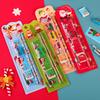 5pcs/Set Cute Cartoon Pencil Stationery Set Children Student Back To School Stationery Supplies Kawaii Kids Prize Christmas Gift