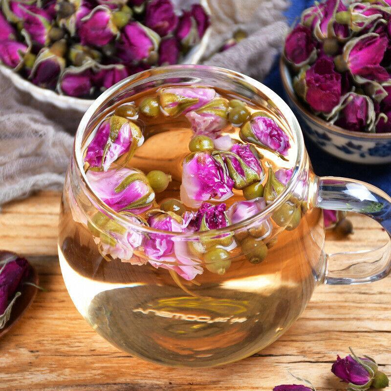 100g Gül Çayı Organik Sağlıklı Bitki Çiçek Çayı Konserve Ping Yin Mei Gui Cha Çayı