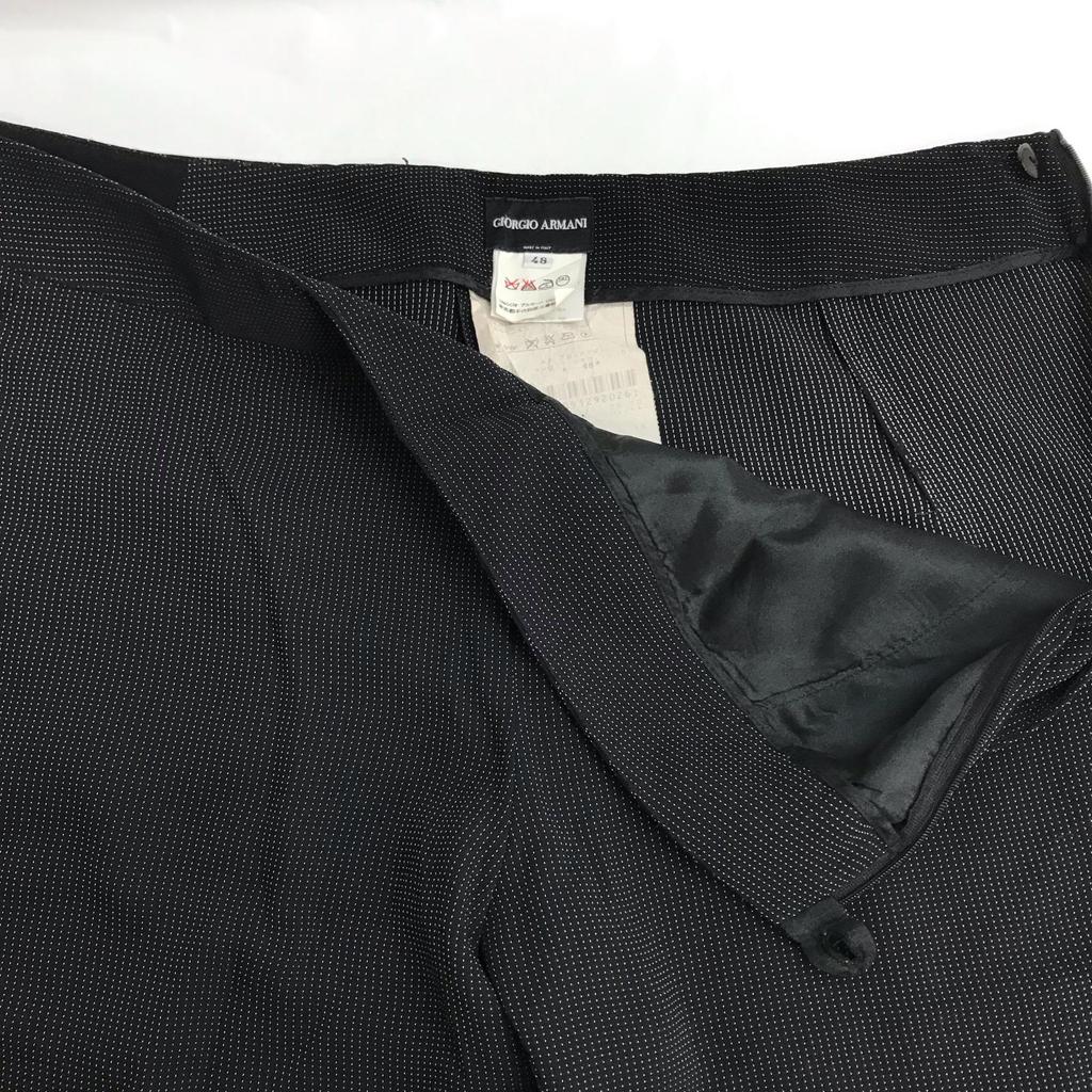 GIORGIO ARMANI Women's Pants Suit Set [48/Black] Japan Official(USED)