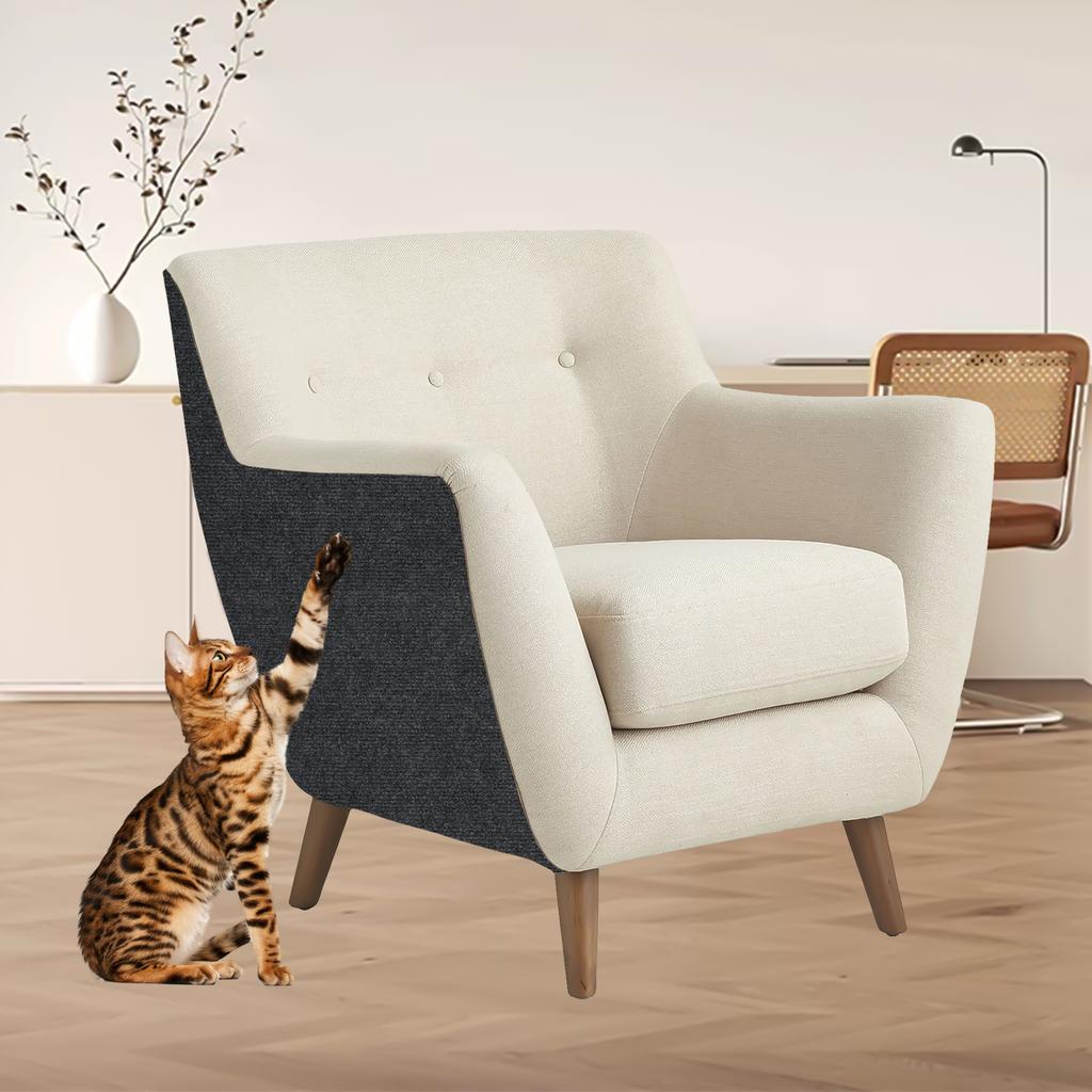 Cat Scratching Mat 40×200cm Cats Scratch Board Self-adhesive Trimmable Carpet Cat Climbing Mat Sofa Furniture Protector Cover