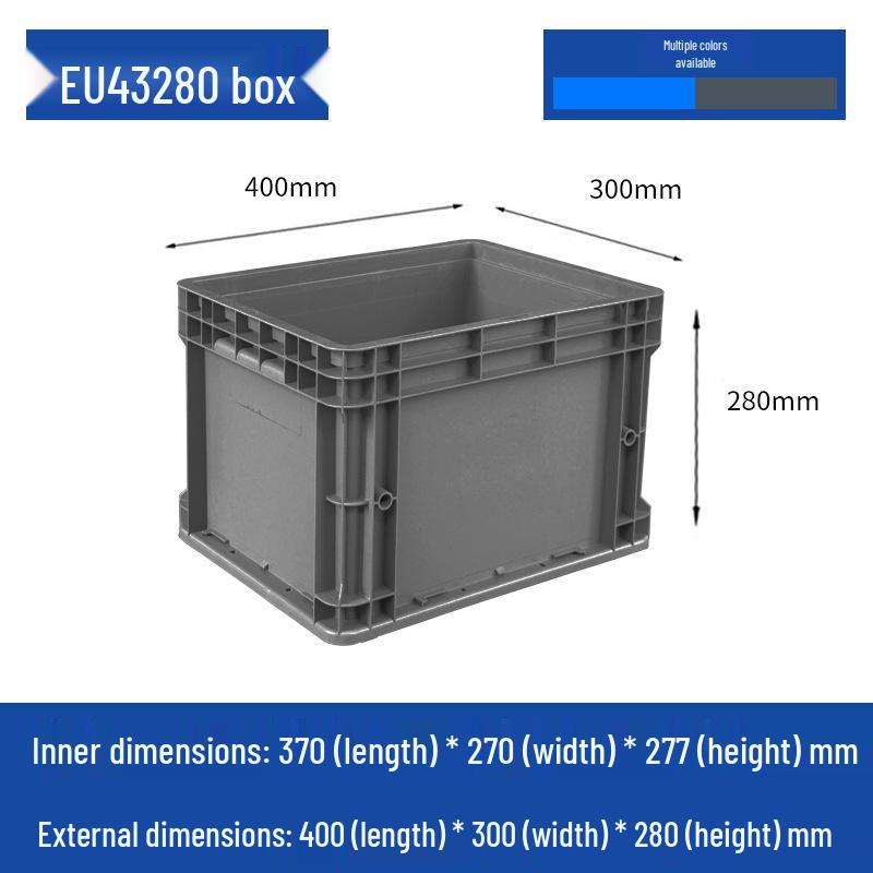 Large Rectangular Plastic Storage Box with Lid – Industrial Organizer & Tool Turnover Box