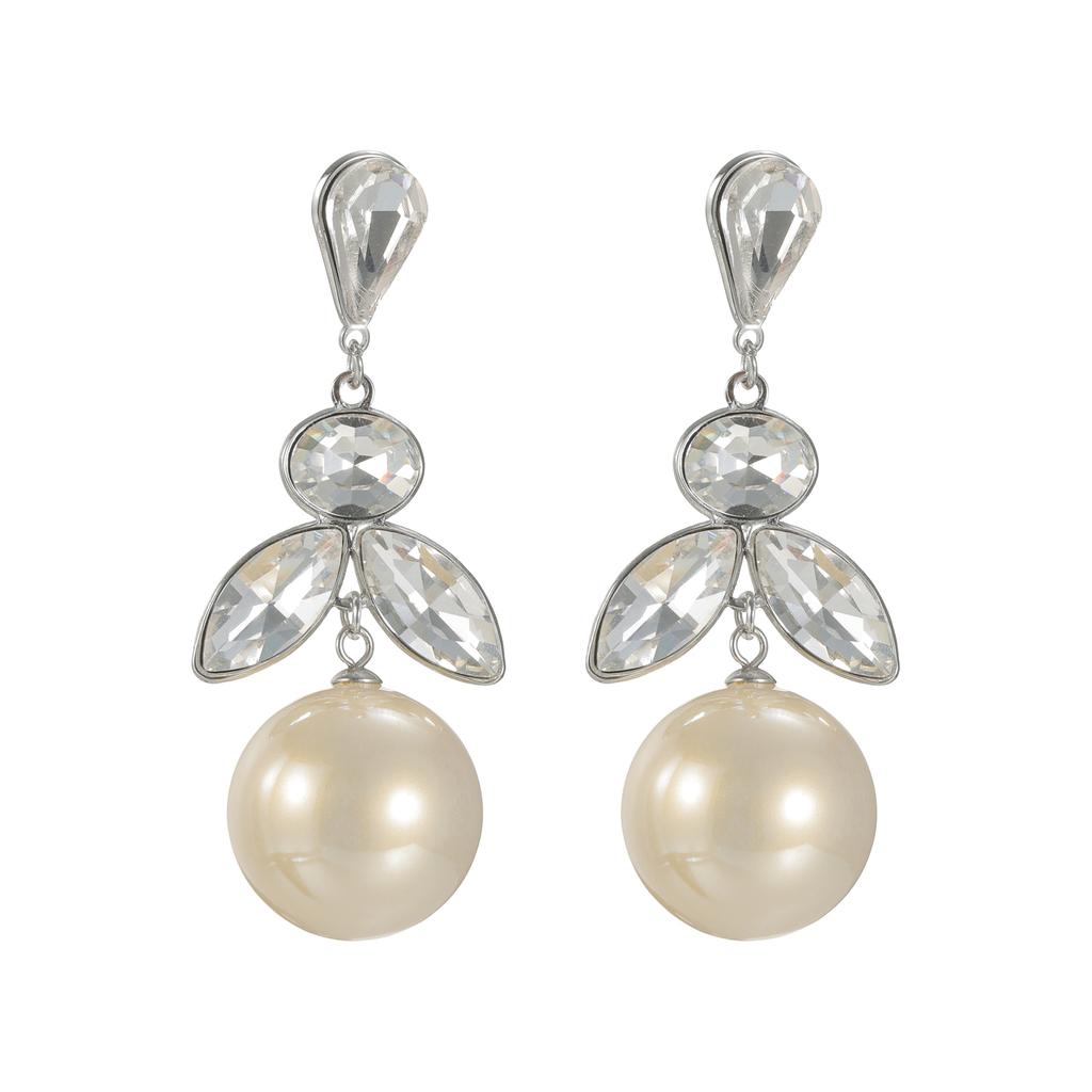 Atoztide Trendy Multiple Style Imitation Pearl Tassel Earring for Women Stainless Steel Elegant Temperament Earring Jewelry Gift