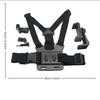 1 set Adjustable Phone Clip Holder With Chest Strap Fixation Bracket for Sport Camera Mobile Phone Camera Black Holder Accessory