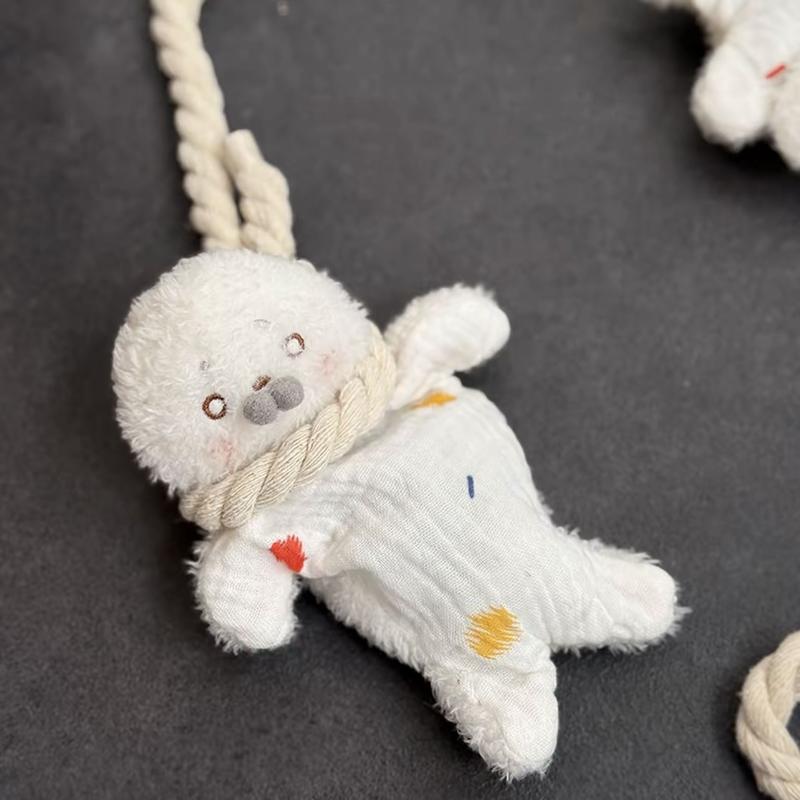 Stress Relief Plush Toy Cute Cartoon Healing Soothing Seal Bean Bag With Hanging Rope Funny Sensory Toy Birthday Gifts For Girls