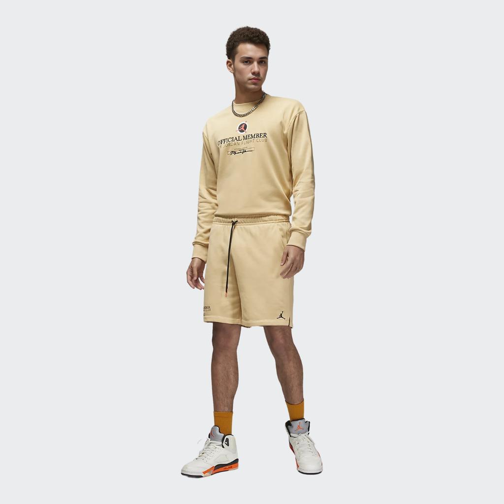 Jordan Flight Mvp Printed Drawstring Casual Shorts Men Bottoms Sesame-Brown DX9717-252