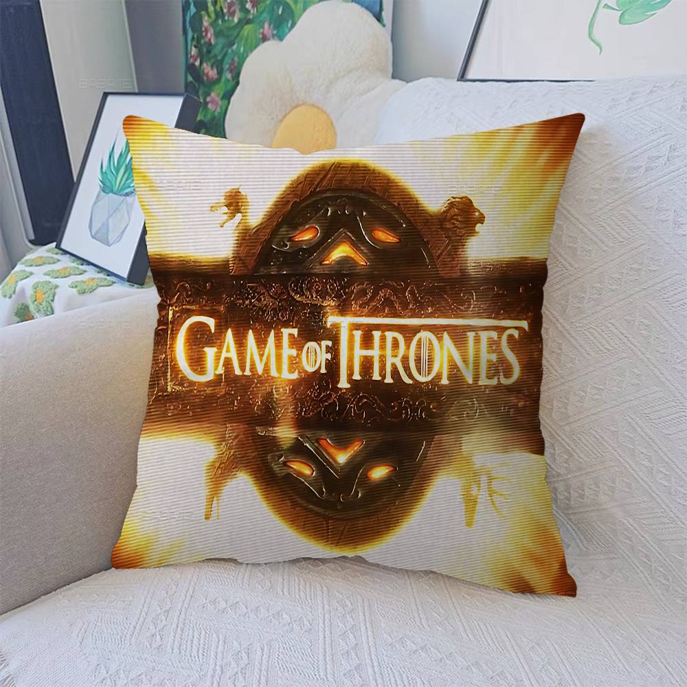 Funda de Almohada para Cojín Película G-Juego de Tronos Funda de Almohada Sala de Estar Sofá Decoración del Hogar Personalizada
