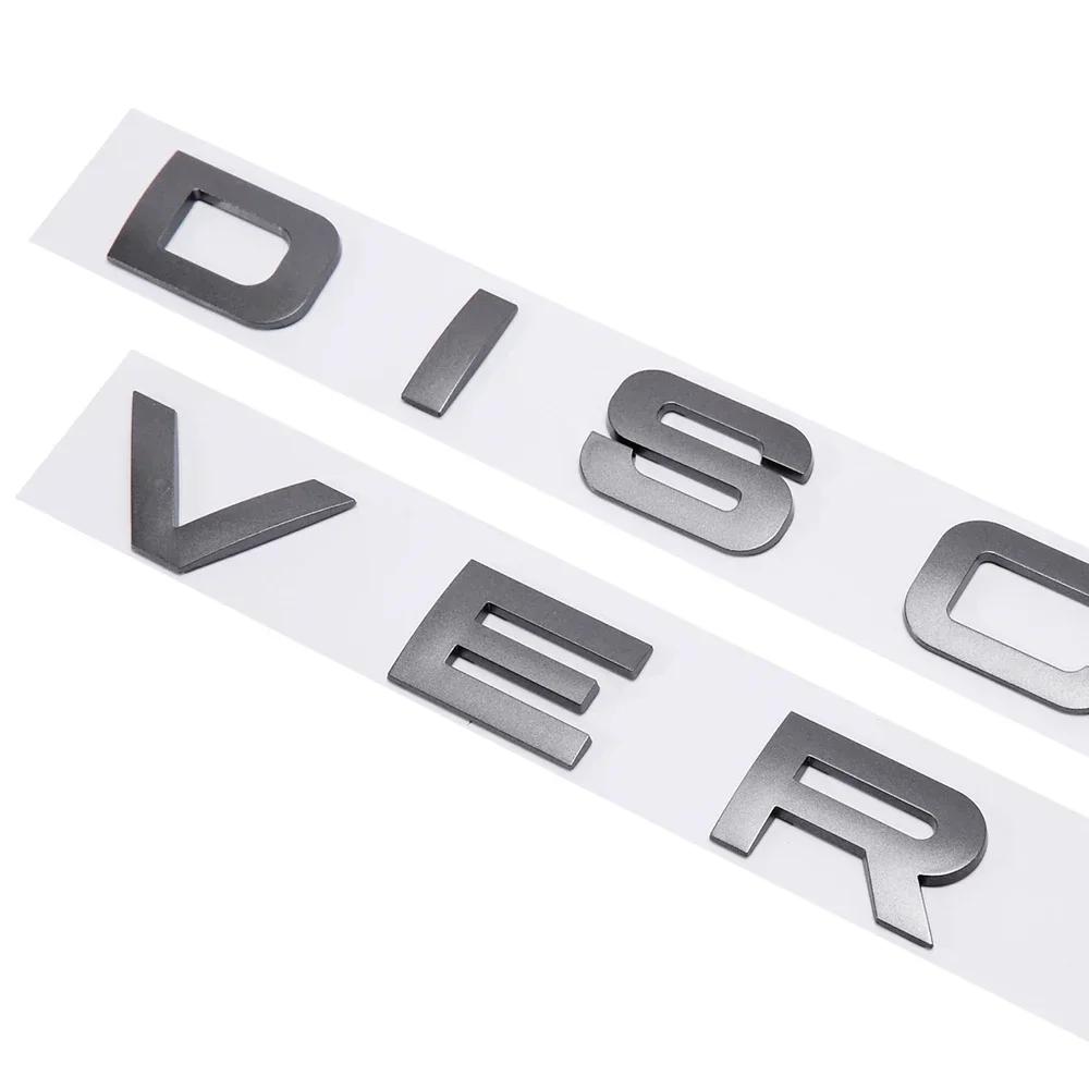 For Land Rover DISCOVERY Hood Rear Trunk Logo Sticker Round Font Letter Emblem Badge Car Styling Accessories XS3