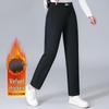 Women's Plus Velvet Thick Warm Elastic Waist Casual Pants