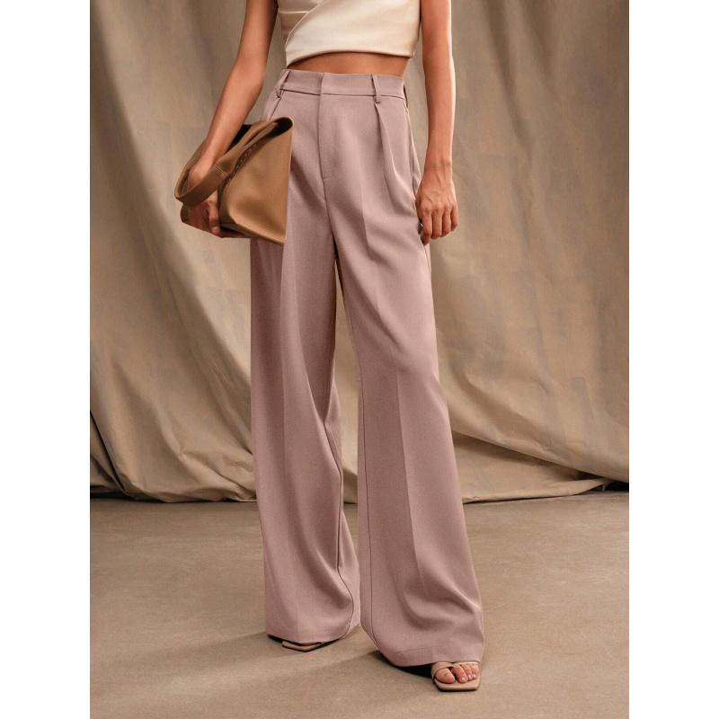 Women'S Suit Wide-Leg Pants New Spring/Autumn Style High-Waisted Design Loose And Casual Straight-Leg Slimming Effect