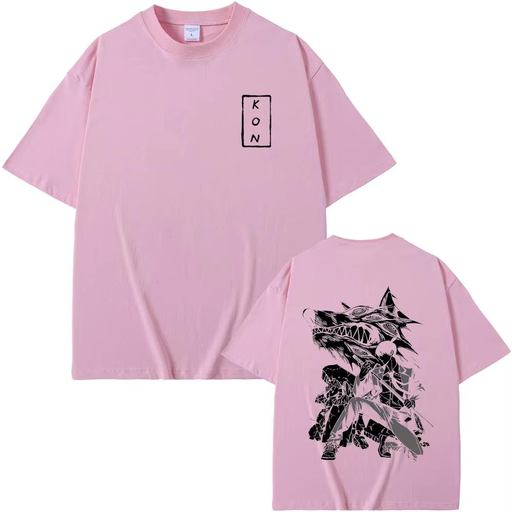 Japanese Anime Chainsaw Unisex Hayakawa Aki Hayakawa Aki Summon Fox Devil Kon Graphic Tshirt Unisex Unisexga Casual pure cotton T Shirts