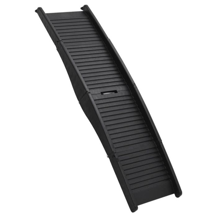 VidaXL Rampe pliable pour chien Noir 153x40x12,5 cm Plastique 152231