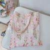 Korean Style Women's Shoulder Bag Cute Shopping Bags Makeup Bags Floral Handbag  Students