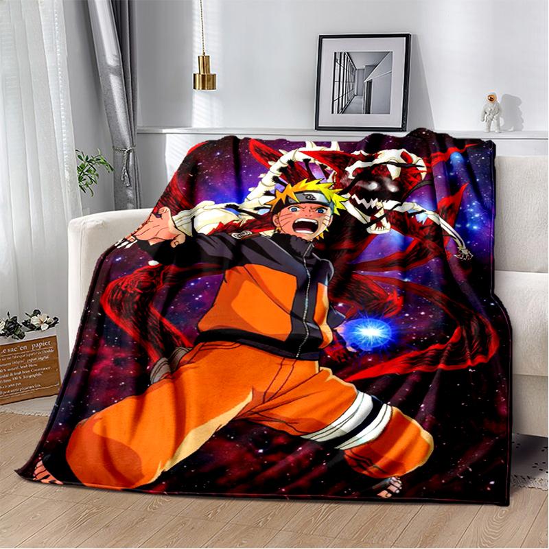 3D N-Naruto Cartoon Anime I-Itachi Flannel Blanket Soft Warm Throw Blanket for Bedroom Living Room Bed Travel Camping Picnic Kid