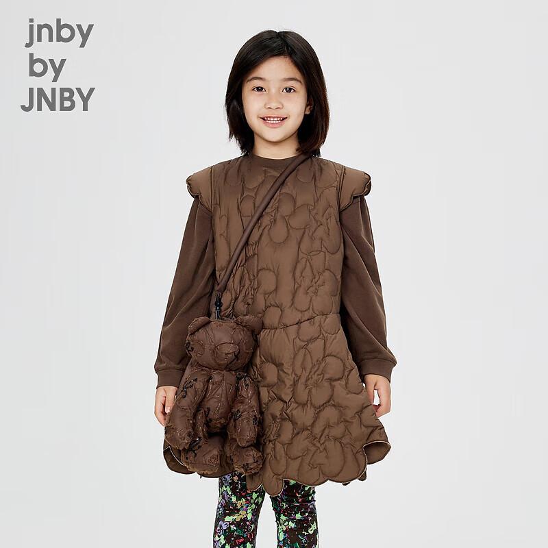 Зимнее платье-трапеция без рукавов для девочек JNBY Kids 140