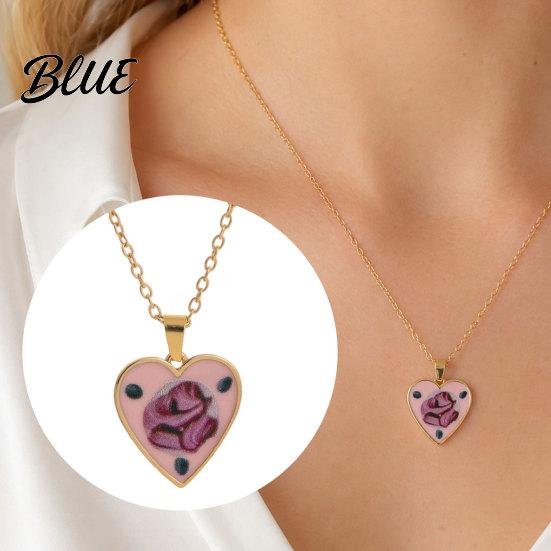Comfortable Everyday Necklace Vintage Floral Pendant Necklace Women Boho Charm