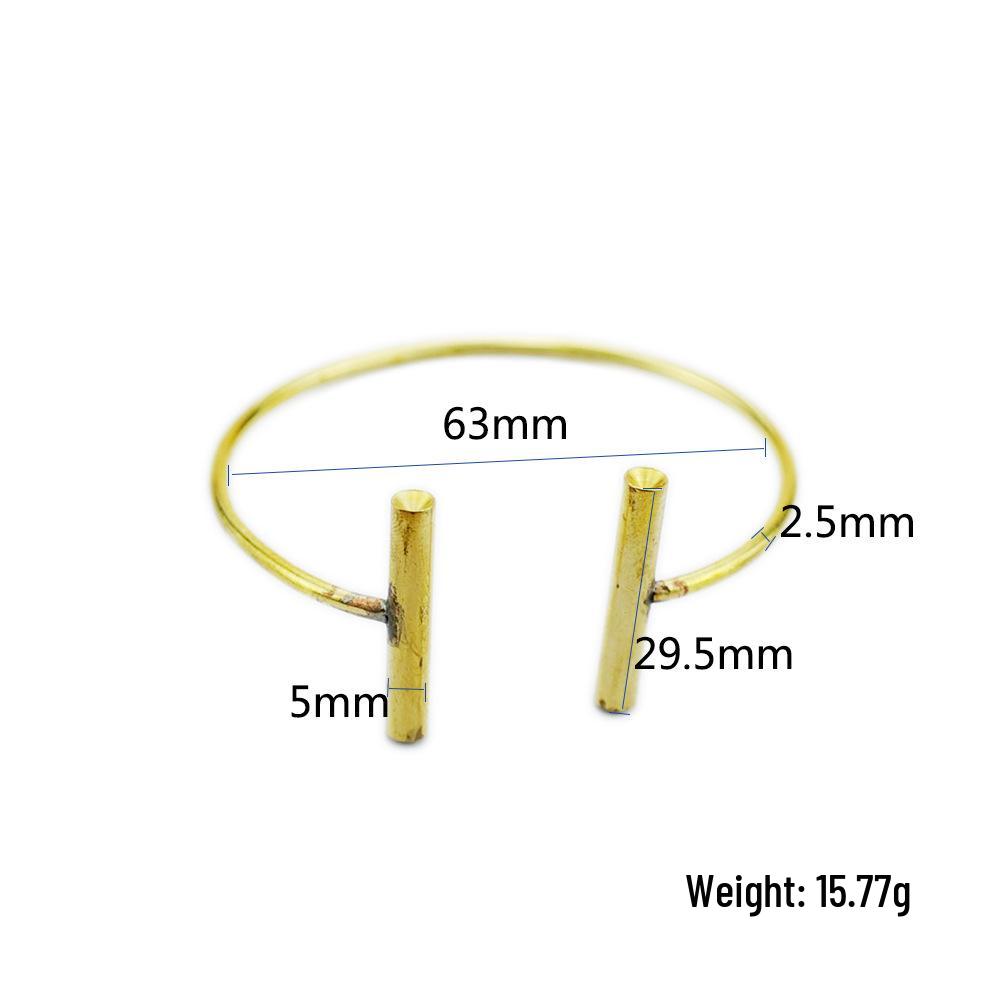 2023 Trendy Geometric Bow Copper Bracelet - Adjustable, Korean Style Fashion Accessory