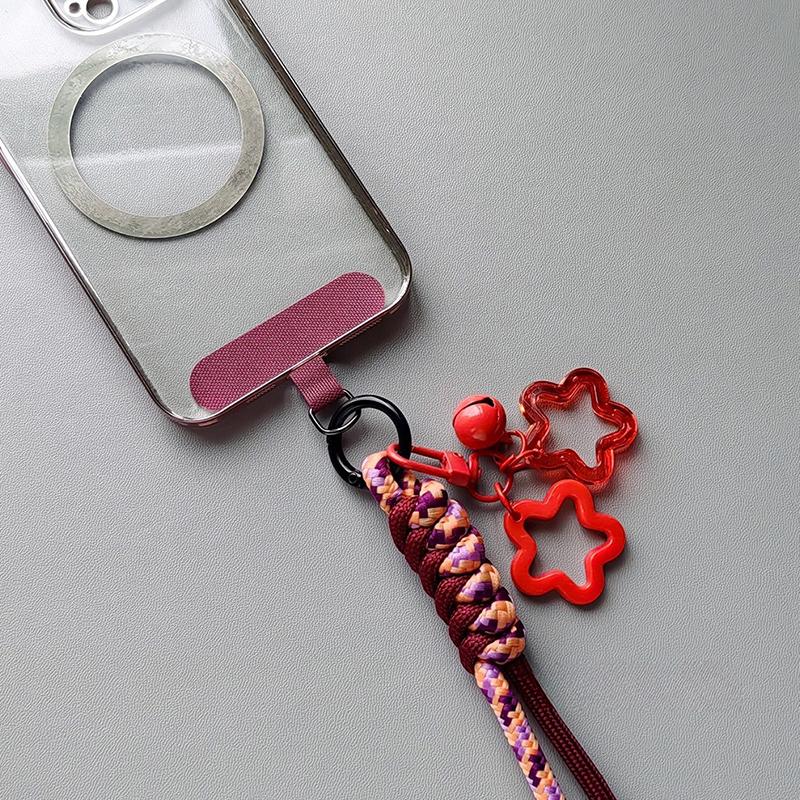 Braided Phone Lanyard Long Crossbody Shoulder Strap Adjustable Outdoor Sports Mountaineering Rope Anti Loss Neck Phone Strap