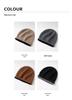Unisex Cashmere Slouchy Beanie: Double-Sided Knit Hat for Autumn/Winter Warmth