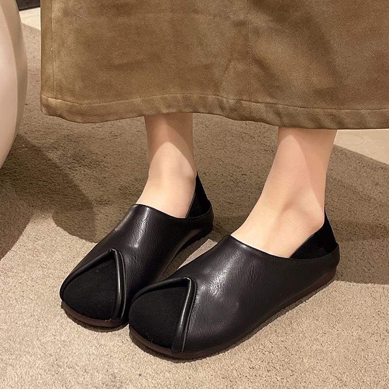 2025 Women Shoes Autumn Soft Female Footwear Square Toe Fall Summer Dress New Square Toe Shoes Woman Flats Shoes