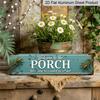15.7×3.94inch "Welcome To The " Vintage Aluminum Sign/ Decorative Sign - Rustic Forest Scene with Owls and Trees Decorative Wall Art for Home or