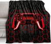 Gamepadová deka Módní flanelová deka na postel pohovku přehoz Bytový textil Hráč Děti Dospělí Dárek King Queen Size