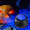 Fog Machine Light LED Water Fountain Fogger Smoke Machine Halloween Decoration Witch Pot Fog Maker