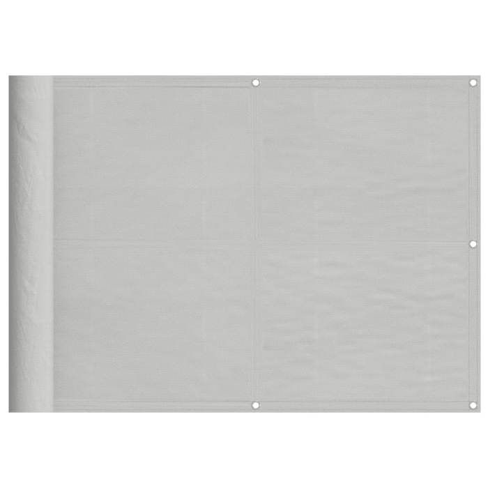 VidaXL Balcony Screen, Garden Privacy Screen, Protection Screen, Outdoor Terrace Privacy Screen, Light Grey 75x500 Cm 4000002