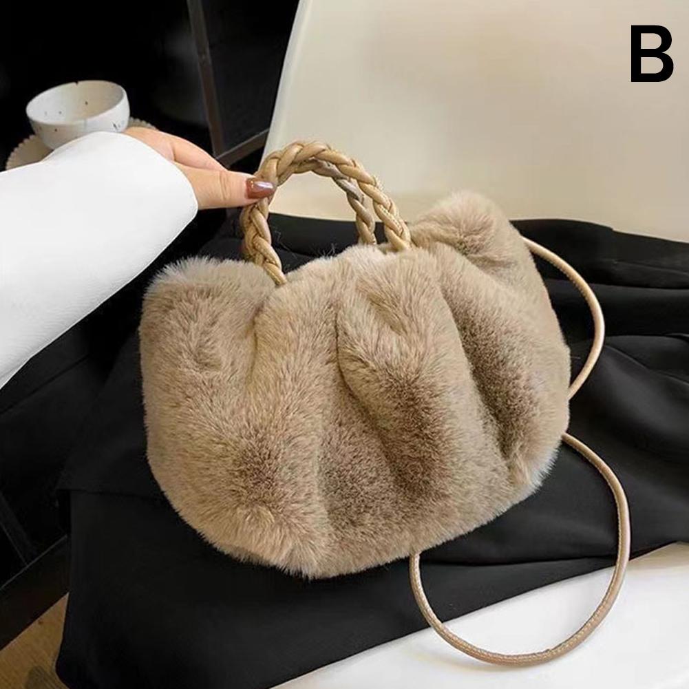 Cute Pumpkin Bag Autumn And Winter New Fashion Cloud Crossbody Bag Niche Design Sweet Girl Handbag