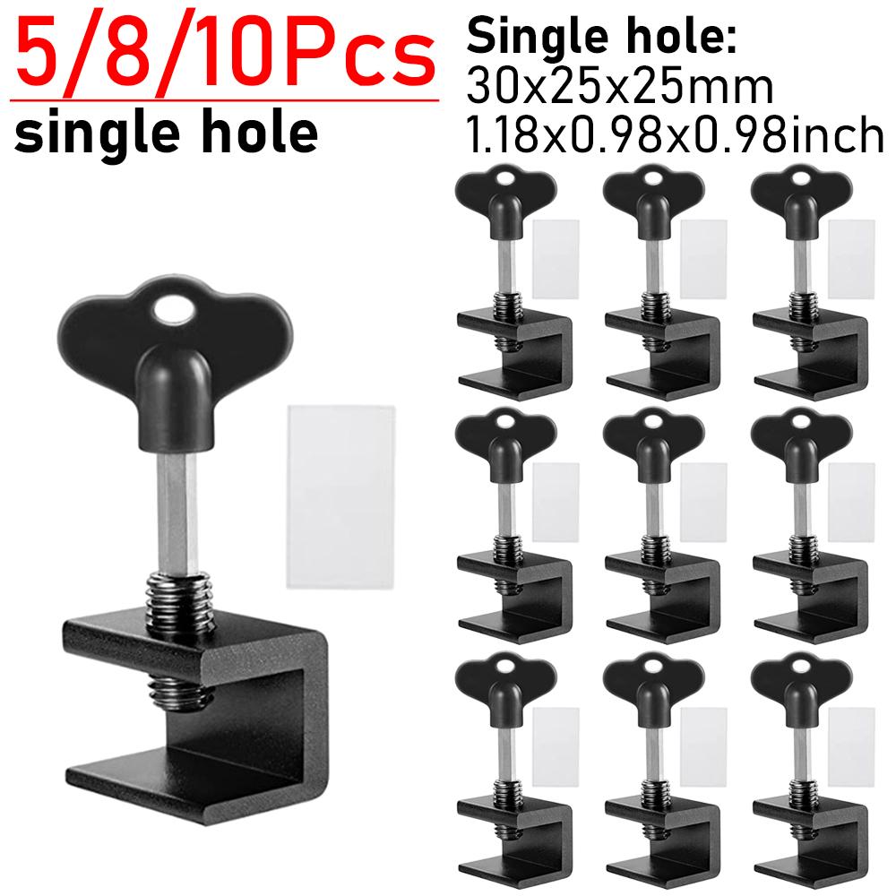 1-10Pcs Window Sliding Door Lock Sliding Sash Stopper Cabinet Locks Straps Doors Security Anti-theft Lock Baby Kids Child Safety