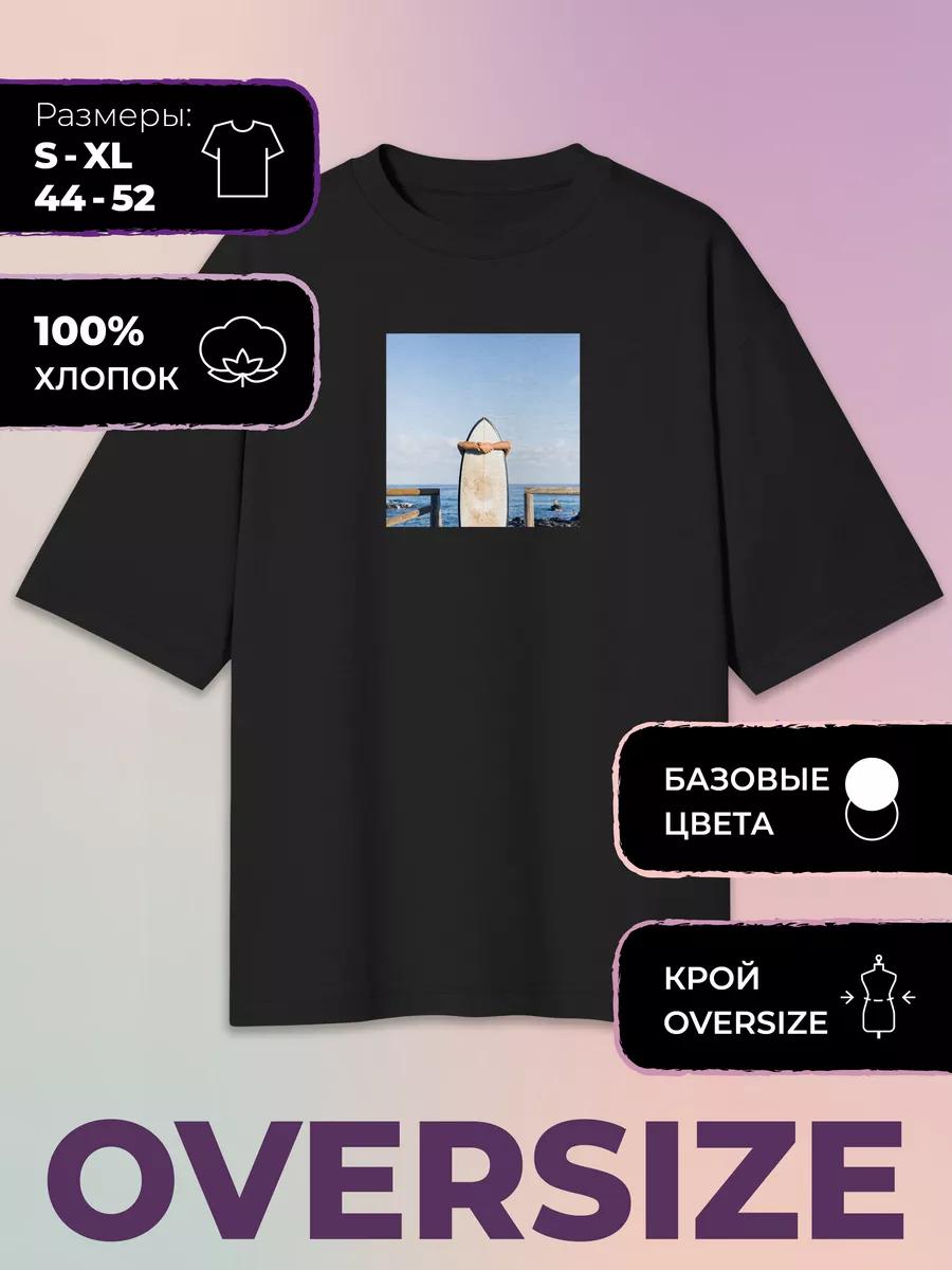 Oversized Printed T-shirt Surf Miami Club - Surf 2XL