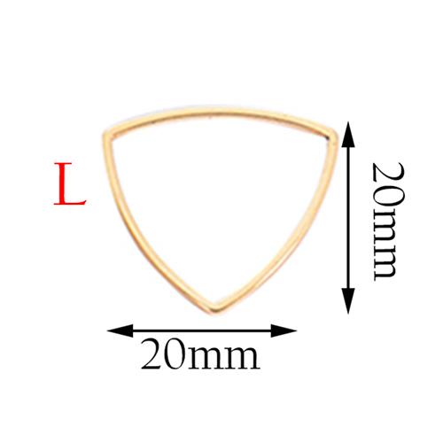 20pcs 3 Size Gold Stainless Steel Charm Pendant Open Bezels Hollow Pressed Resin Frame Mold Bezel DIY Jewelry Making Accessories