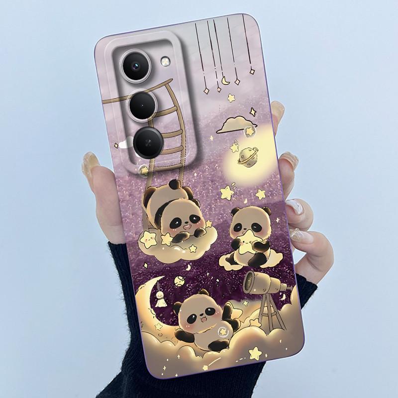Case For Xiaomi Redmi 15 5G Cute Panda Sweet Girls Cats Silicone Soft Back Cover For Redmi15 5G Slim Bumper Protective Casing