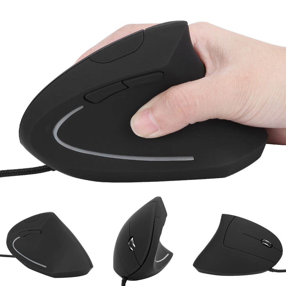 Vertical Mouse Colorful Ergonomic Rechargeable USB Receiver ABS Office Wired Mouse J‑5