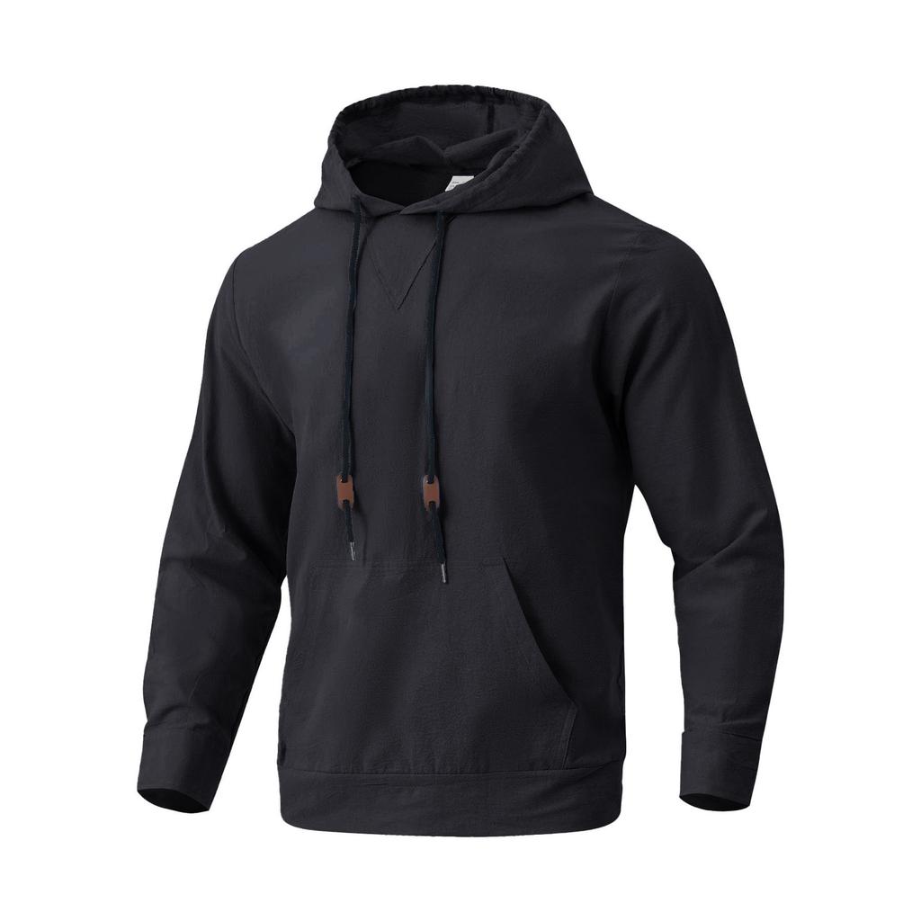 Men's Outdoor Casual Linen Hooded Sweatshirt