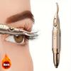 2-in-1 Heated Eyelash Curler & Electric Eyebrow Trimmer - USB Rechargeable, Dual-Action Precision Grooming Tool with Gentle Heat