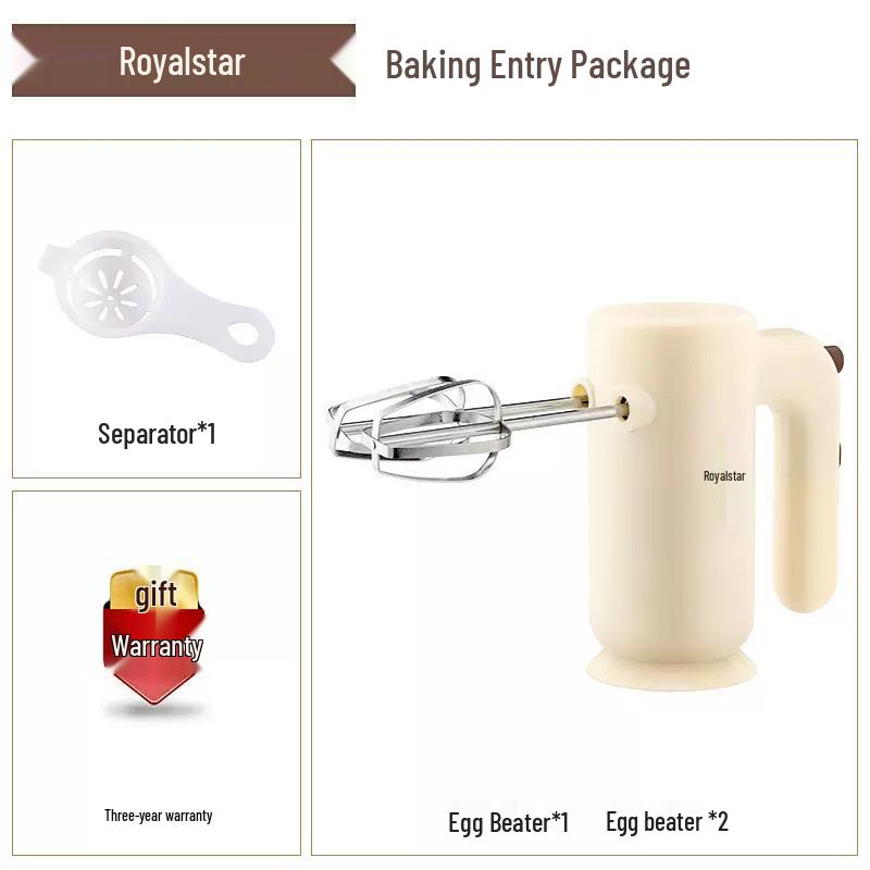Rongshengda Electric Egg Beater & Cake Mixer: Whisk & Whip Cream for Baking